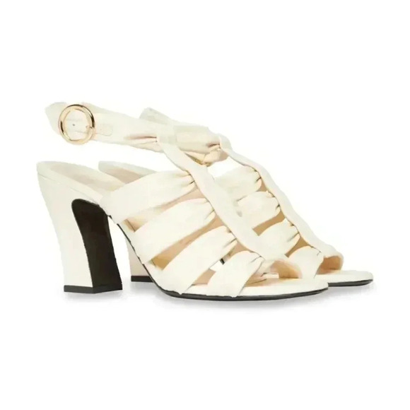 Khaite Perth Caged Leather Heeled Sandal size EU38 US 7.5 - Picture 1 of 14